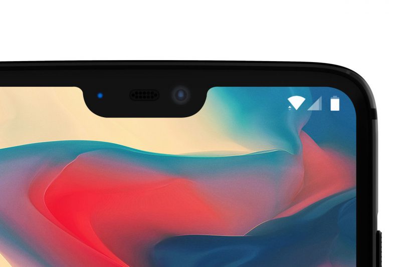 OnePlus 6:n lovinäyttö virallisessa kuvassa.